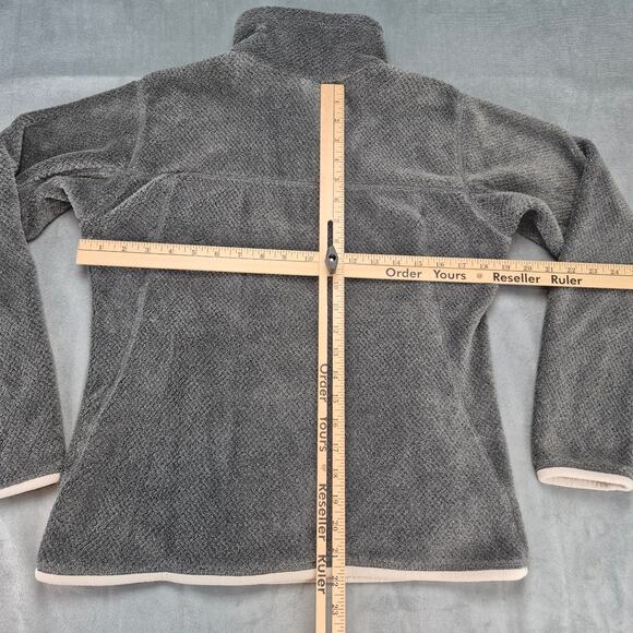 Patagonia Fleece Jacket Womens Pullover Re-Tool Snap-T Gray Purple Size M - Picture 10 of 11